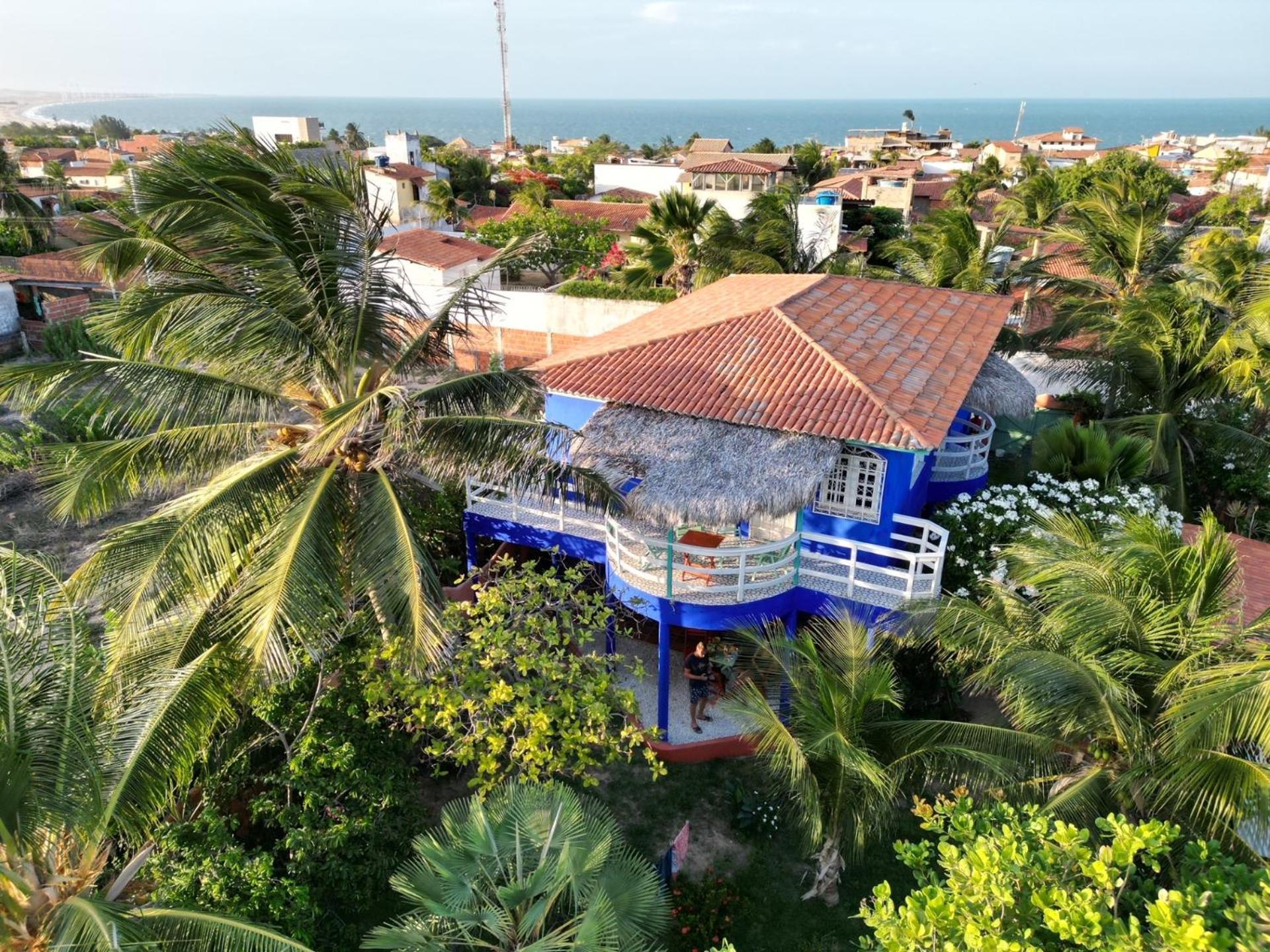 Charming Blue House With Kitchen Parking And Garden Villa Canoa Quebrada Exterior photo